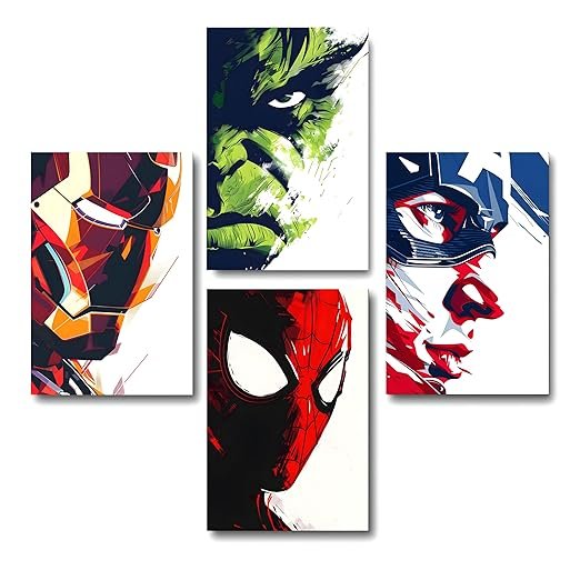 frame-house-set-of-4-superhero-wall-posters-main-img